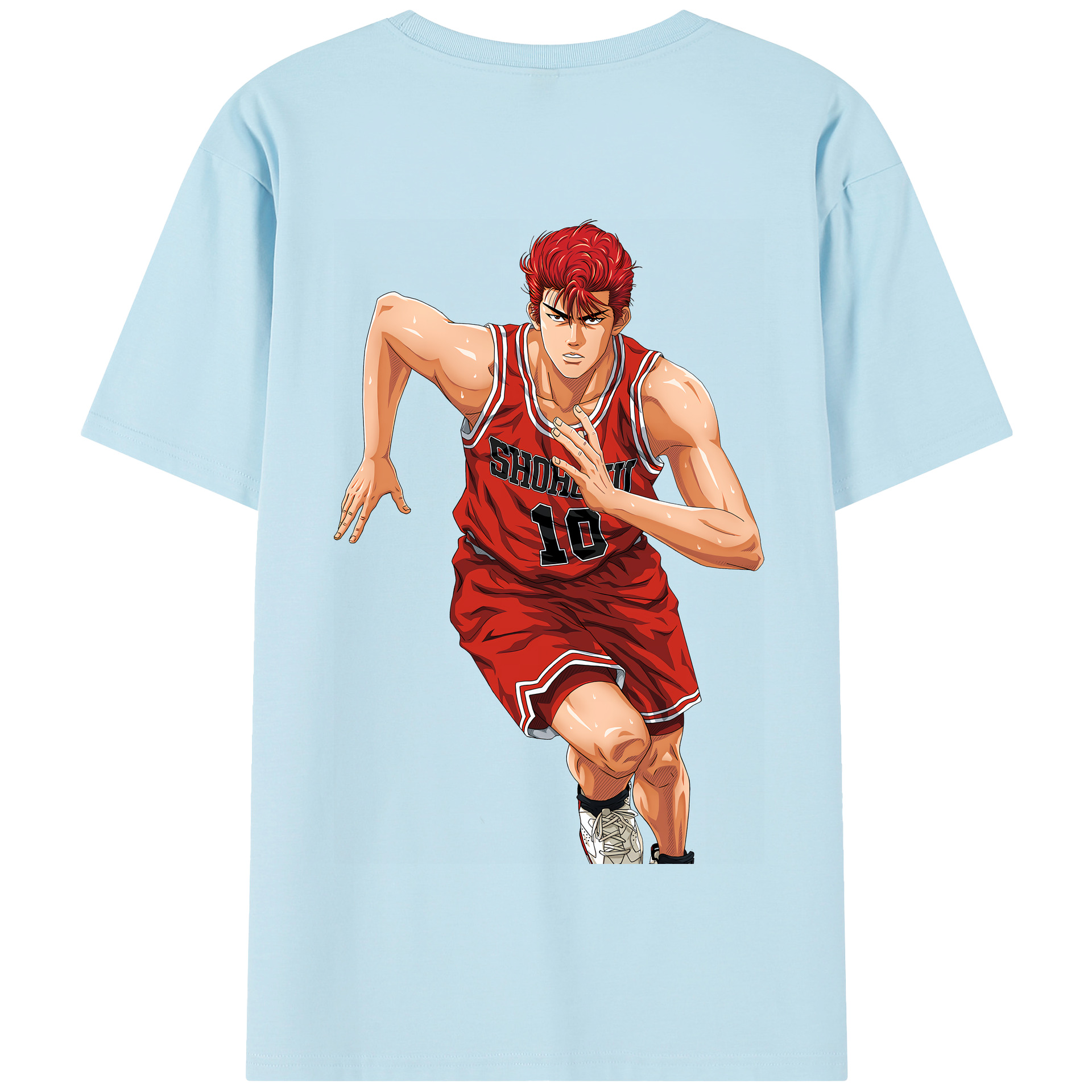 SLAM DUNK／スラムダンク 綿100％半袖Tシャツ（背面プリント）